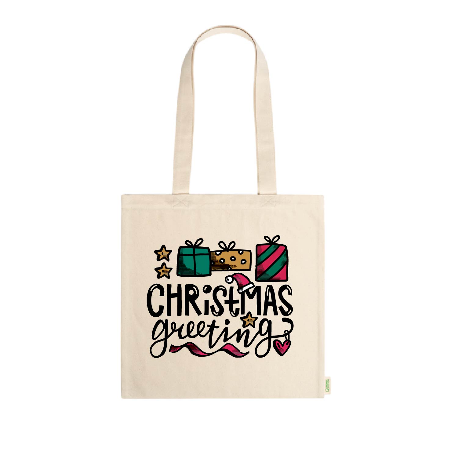 Τσάντα Υφασμάτινη Christmas Greetings